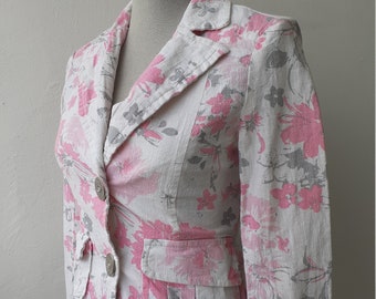 Dolce&Gabanna vintage jeans jacket with pink flowers