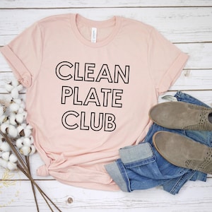 Thanksgiving dinner t-shirt, Clean Plate Club Shirt, Thanksgiving, Thankful Fall, Fall Shirt, Thankful Family Shirts, Thanksgiving Shirts