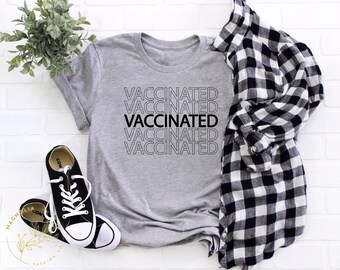 Camiseta "Orgulloso miembro del club de los vacunados", Camiseta de vacunado
