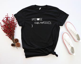 Code Lover Coffee Shirt, Coffee and Code, All I Need Coffee Shirt, Gifts About Coffee, Funny Shirt, Funny Coffee Shirt, Developer Shirt