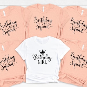Birthday Squad Shirts, Birthday Shirt Women, Birthday Queen Shirt, Birthday Party Shirts, Birthday Shirts for Women, Birthday Crew Shirts