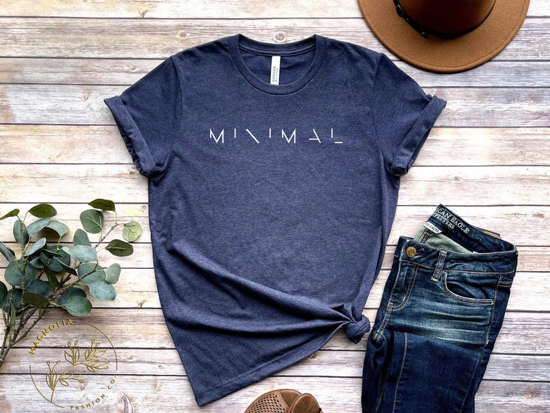 Minimaal T-shirt, minimalistisch T-shirt, minimalistisch shirt, minimaal shirt, minimale levensstijl, ravecultuur, cadeau voor minimalistische mensen, boho afbeelding 4