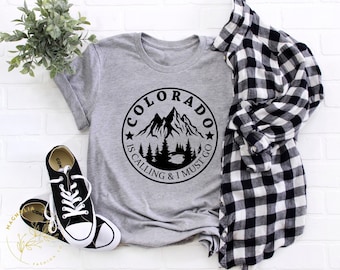 Camiseta de Colorado, Camiseta de senderismo en Colorado, Camiseta para amantes de Colorado, Camiseta de aventura, Camiseta de camping, Camiseta de viaje
