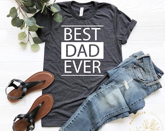 Regalo para papá - Camiseta "El mejor papá del mundo" - Regalo para el mejor papá - Camiseta para papá - Regalo del Día del Padre - Regalo para esposo - Camiseta divertida para papá - Regalo de cumpleaños para papá