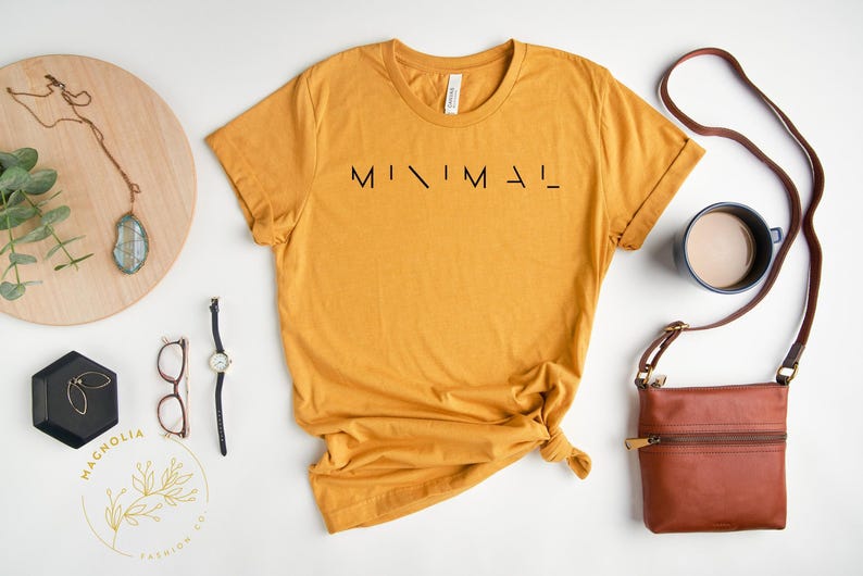 Minimaal T-shirt, minimalistisch T-shirt, minimalistisch shirt, minimaal shirt, minimale levensstijl, ravecultuur, cadeau voor minimalistische mensen, boho afbeelding 2