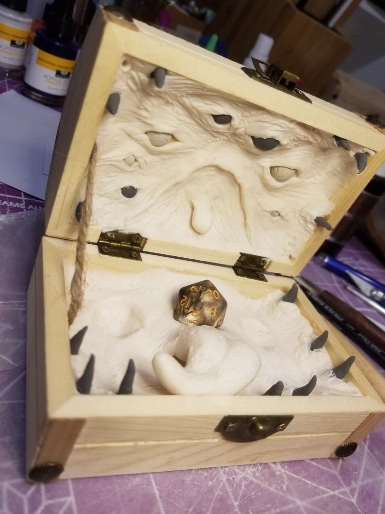 Unpainted Mimic Dice Holder Etsy