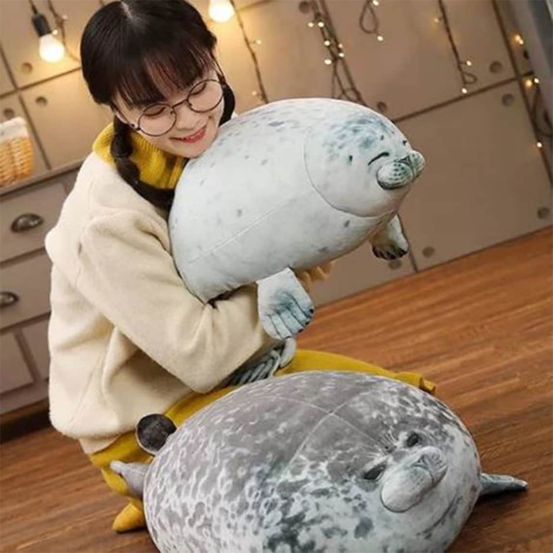 Handmade Angry Seal Plush Big Sizes Soft Seal Plushie Etsy