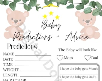 Baby predictions and advice