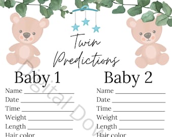 Predicciones de bebés gemelos