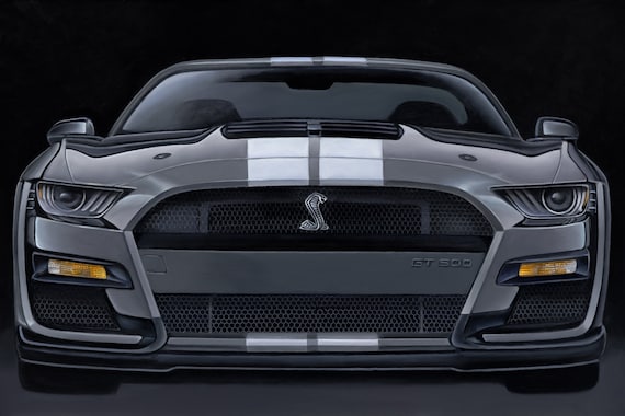 Mustang GT500 Original Framed