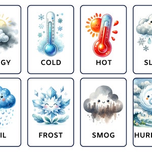 Cartes météo pour les tout-petits
