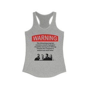 Warning impractical jokers Women&#39;s Ideal Racerback Tank