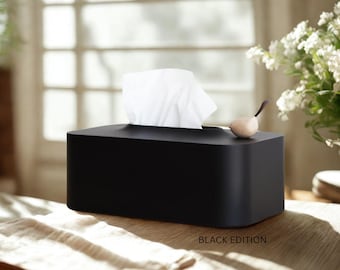 Funda minimalista para caja de pañuelos con diseño de pájaro - Decoración nórdica moderna
