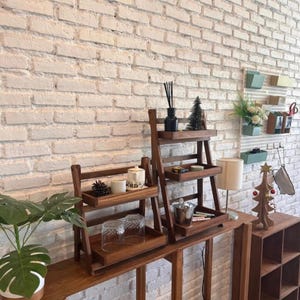 2-Tier , 3-Tier Wooden Desktop Organizer – Foldable Space-Saving Shelf for Office, Kitchen & Bedroom – Stationery and Storage Rack