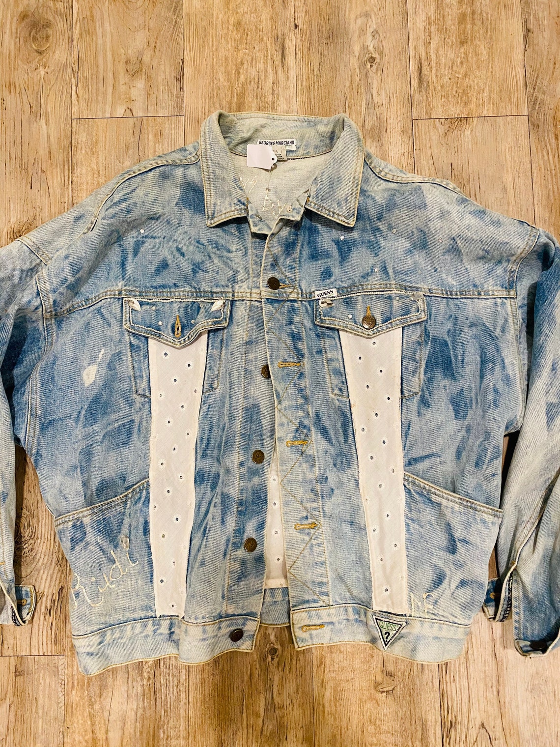 80s Vintage Georges Marciano by guess jean jacket | Etsy