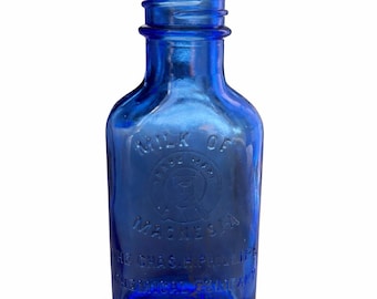 Colbolt vintage milk of magnesium glass