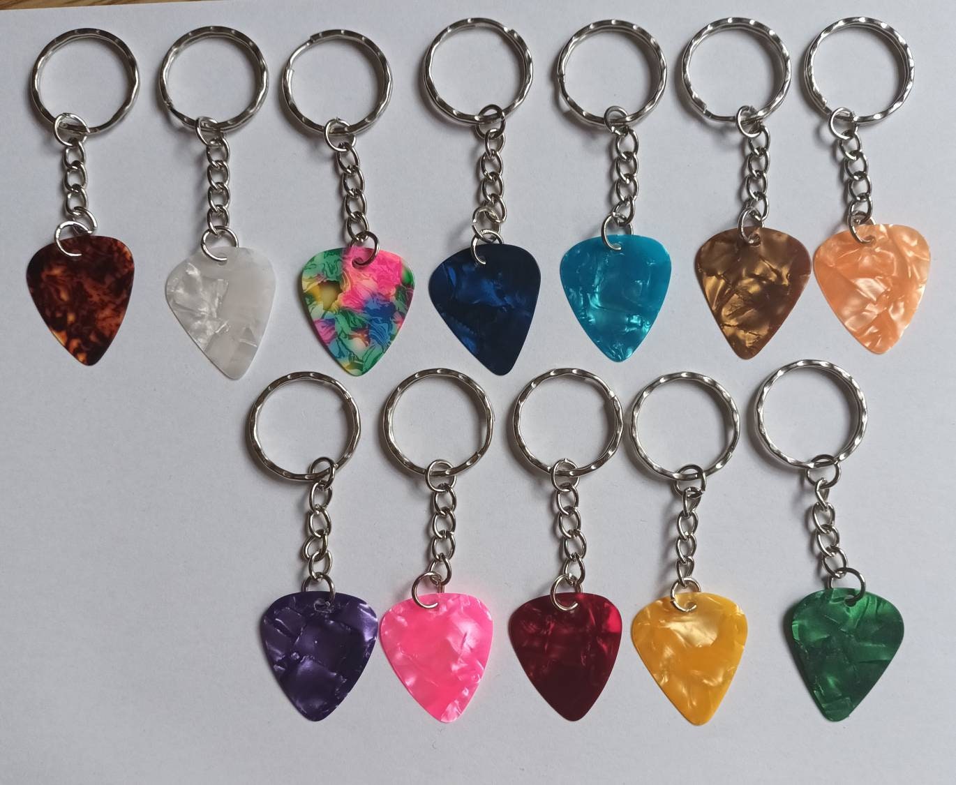 Eddie Munson Inspired Guitar Pick Keyrings Etsy UK