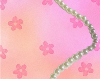 Pärlhalsband med pärlor, Guldsmycken, Handgjort halsband, Present till henne, Pärlhalsband