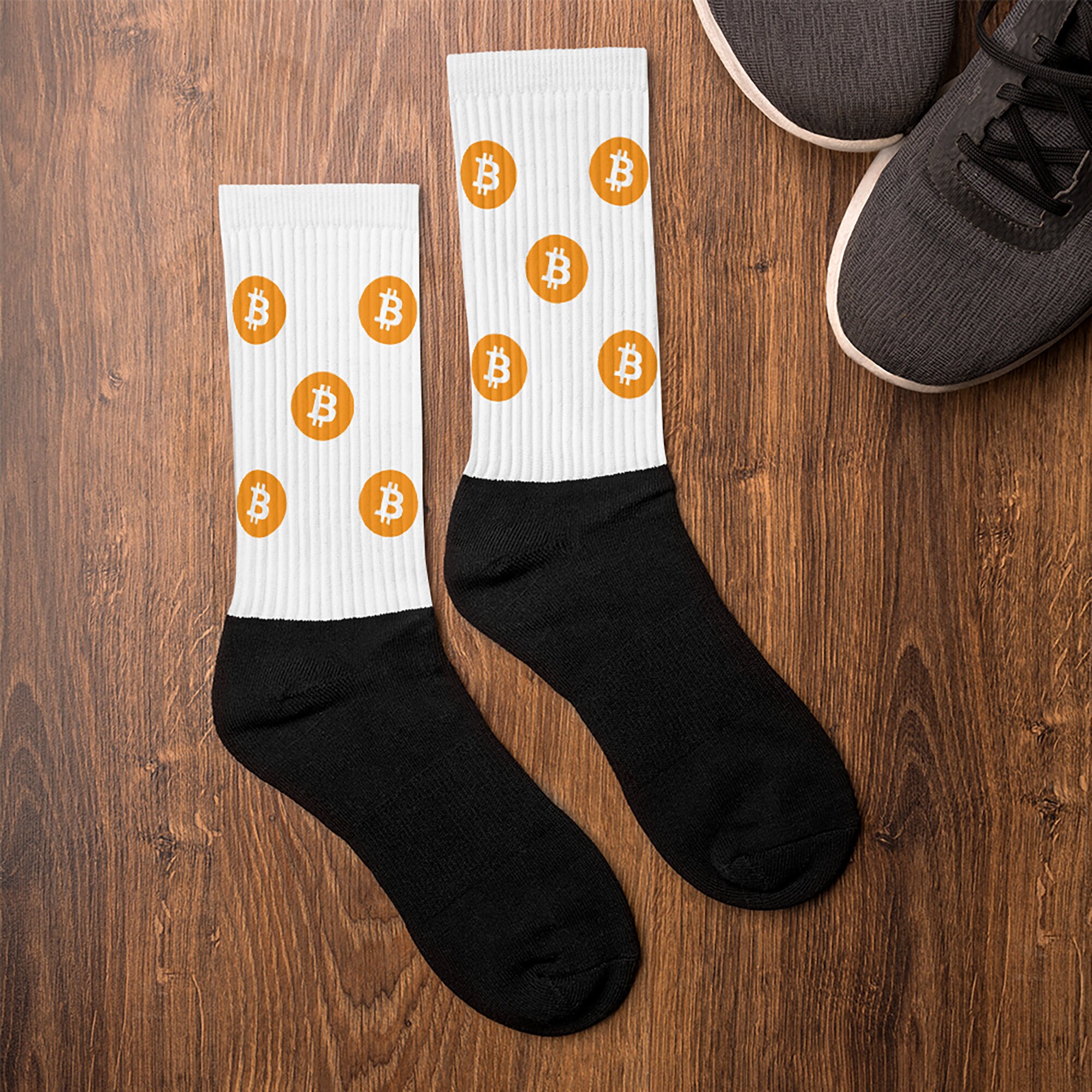 Bitcoin Socks, Cryptocurrency Socks, Blockchain Gift - Etsy