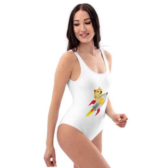 Crypto Bikini Dogecoin One-Piece Swimsuit