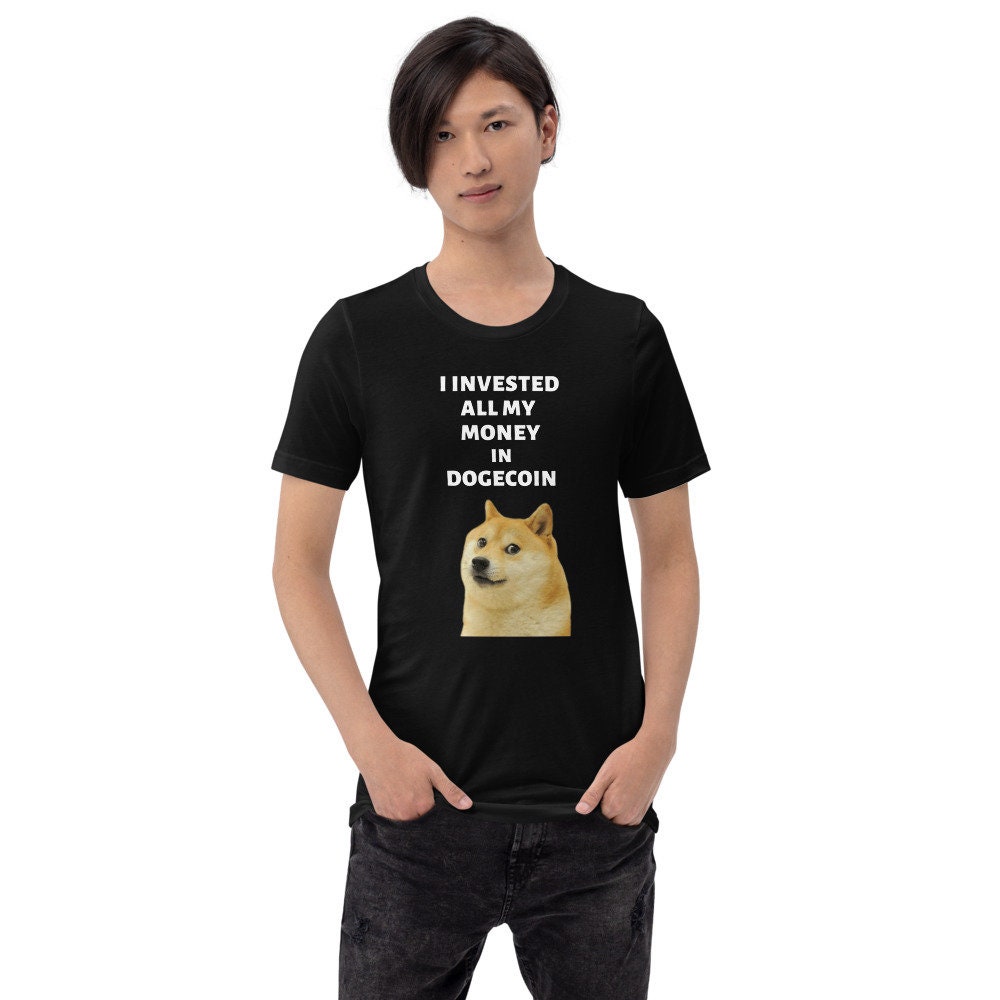 Short-sleeve Unisex Crypto T-shirt, 100% Soft Cotton, Dogecoin Shirt - Etsy