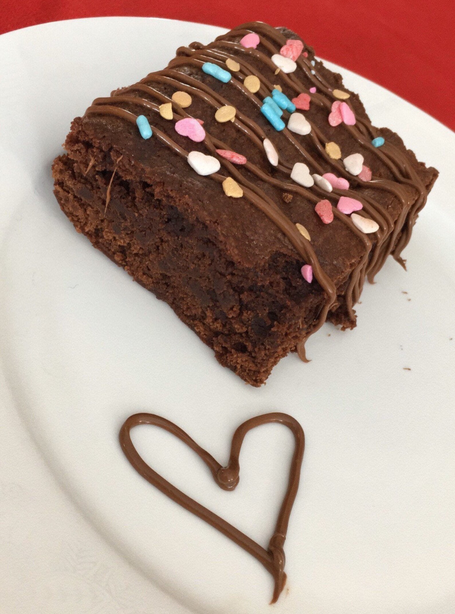 Brownies triple chocolate Valentines Day decorated Etsy