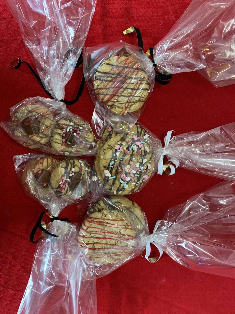 Individually Wrapped Homemade Cookies Peanut Butter Etsy