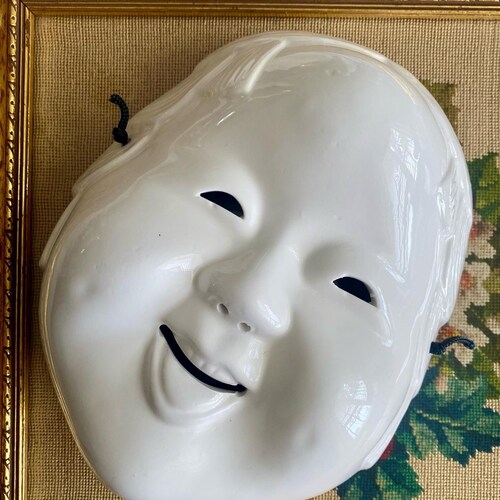 Clay Art Ceramic Face Wall Mask Decorative Wall Hanging Etsy