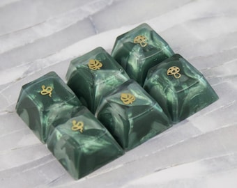 Botanical garden esc mechanical keyboard keycap cute artisan