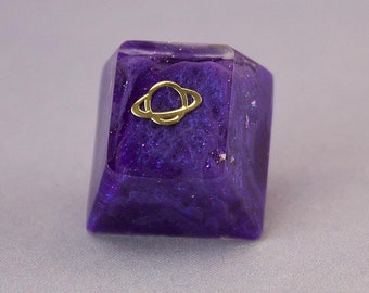 COSMIC DREAMSCAPE Esc mechanical keyboard resin keycap galaxy purple cherry mx cute artisan keycaps custom artisan keycap keycap