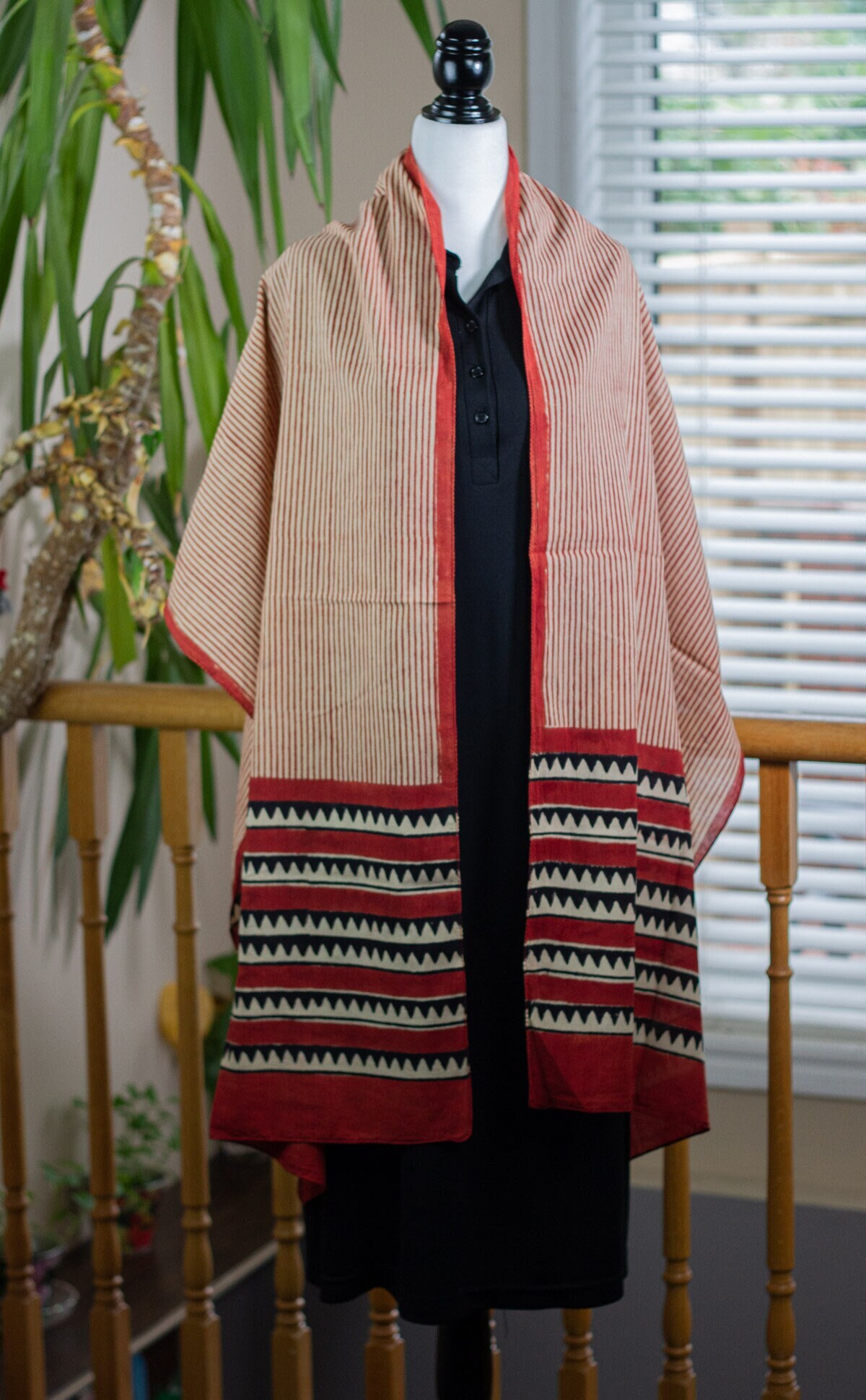 Cotton Stole, Scarf / Hand Block Printed / Traditional Bagru Cotton Stole, Scarf / Hand Block Printed / Traditional Bagru
