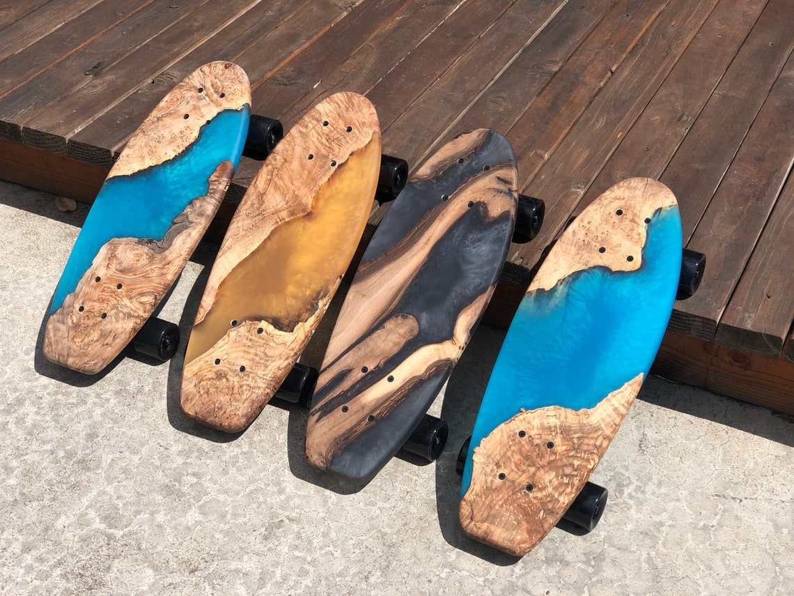 Custom Epoxy Skateboard PICK YOUR COLOR Etsy