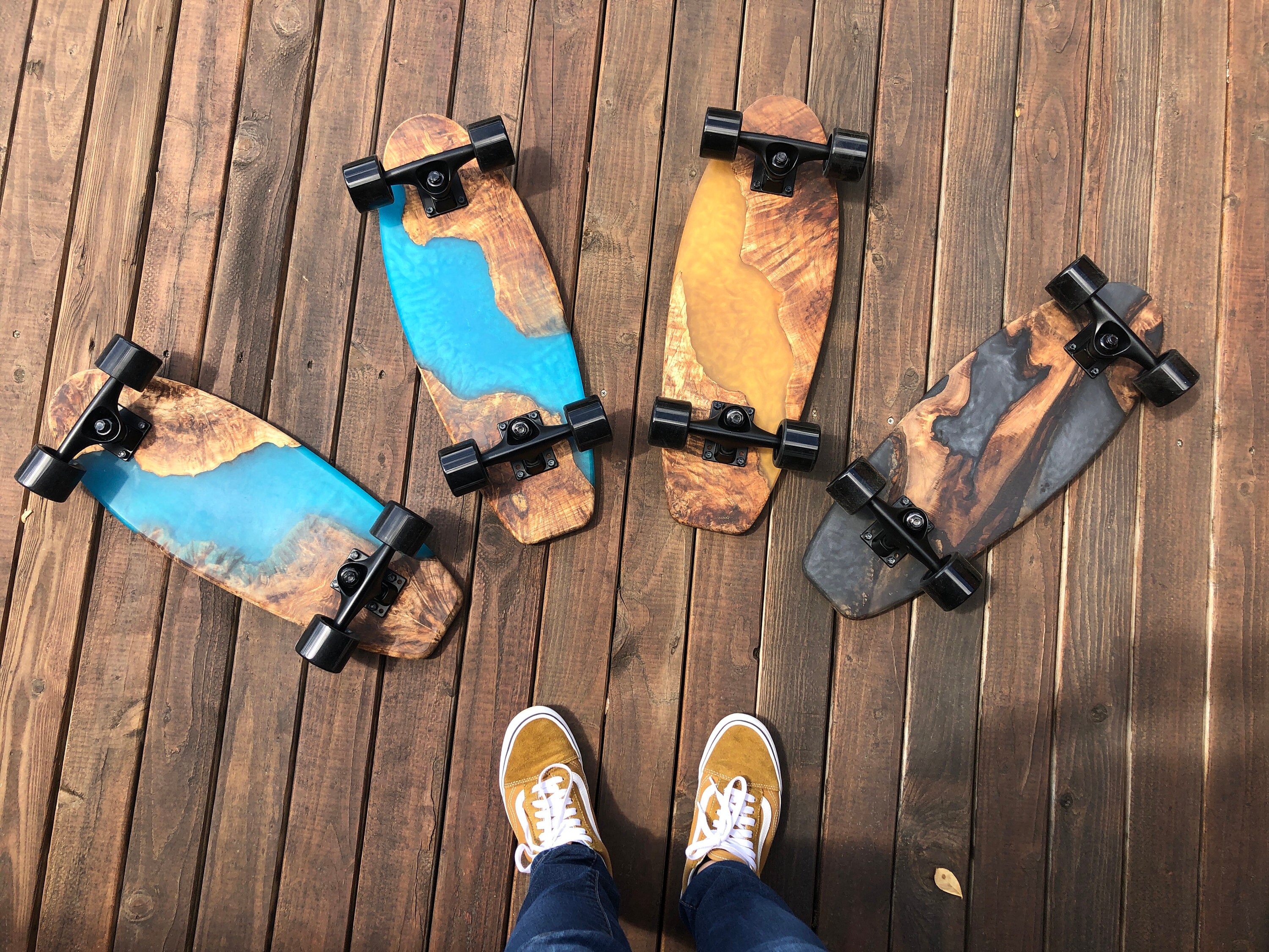 Custom Epoxy Skateboard PICK YOUR COLOR Etsy