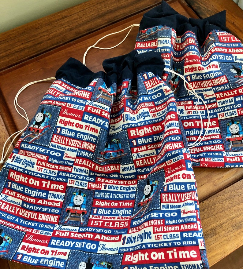 Set of 4 Sustainable Children/'s Fabric Gift Bags