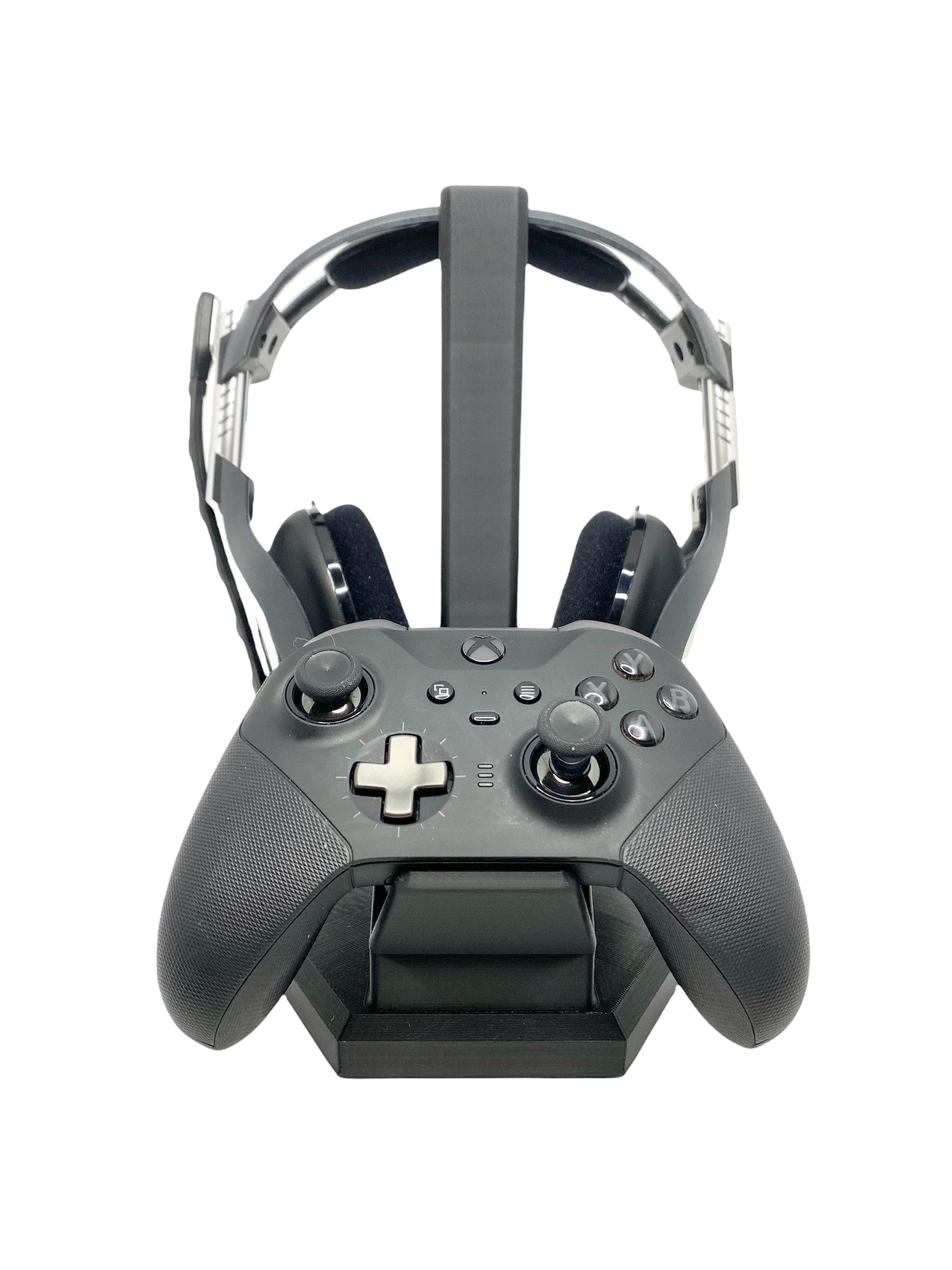 Controller and Headphone Stand Combo Xbox Elite Series 2 Gaming Desk Mount Video Game Consoles Streamer Setup Storage Holder Gamer Gift Etsy