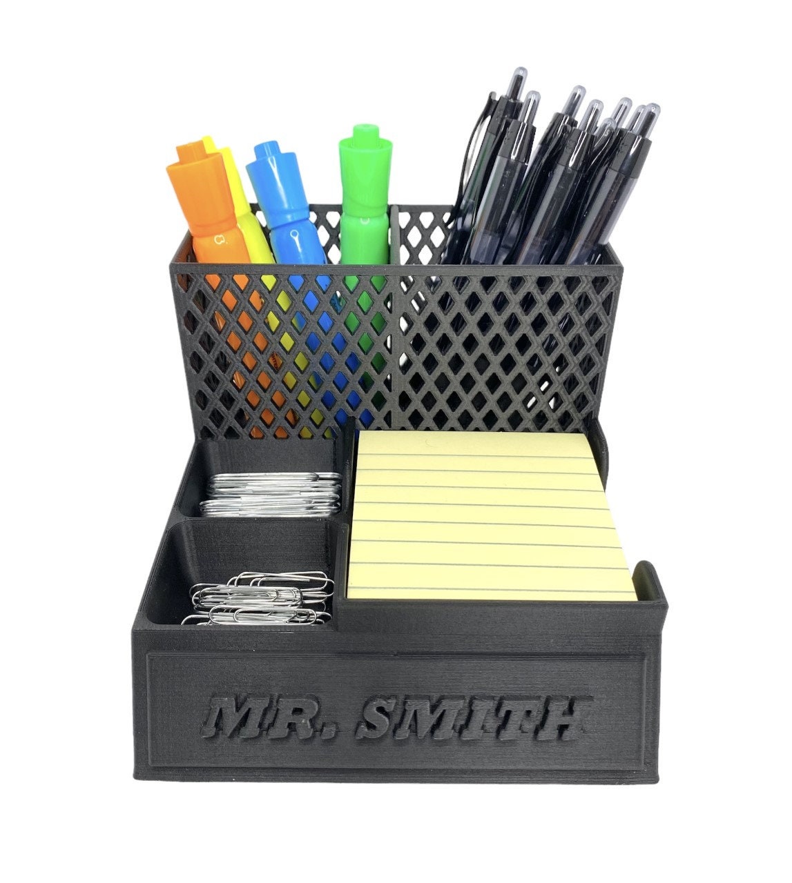 Office Desk Accessory Stand With Custom Name Tag/ Teacher Etsy