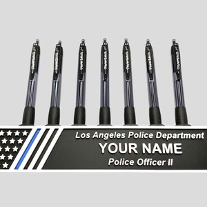 Custom Desk Name Plate for First Responder/ Police Officer Name Tag/ Firefighter Gift/ Military Display/ Office Plaque/ Thin Blue Red Line