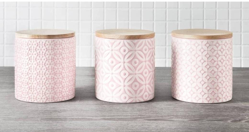 Coolest Geometric Storage Canisters 3pc Etsy