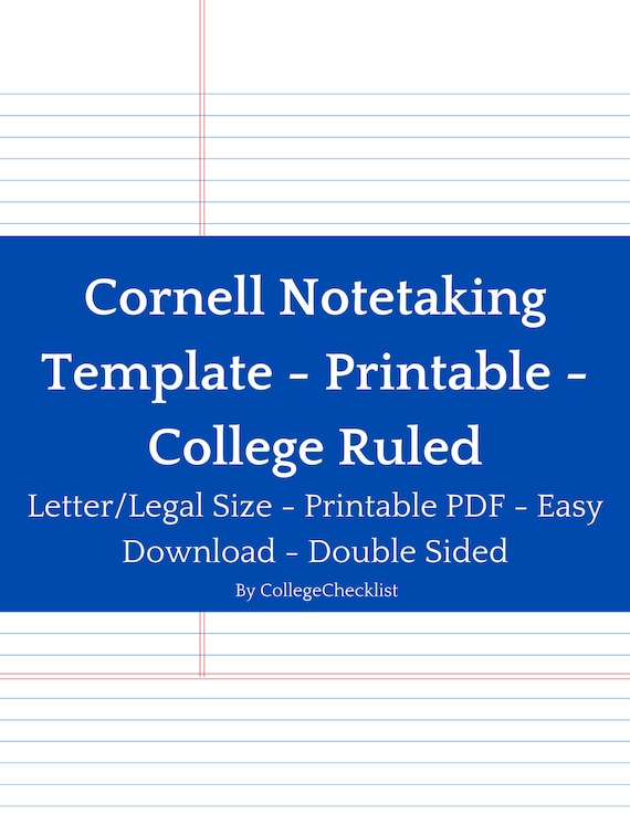 Double Lined Paper Template