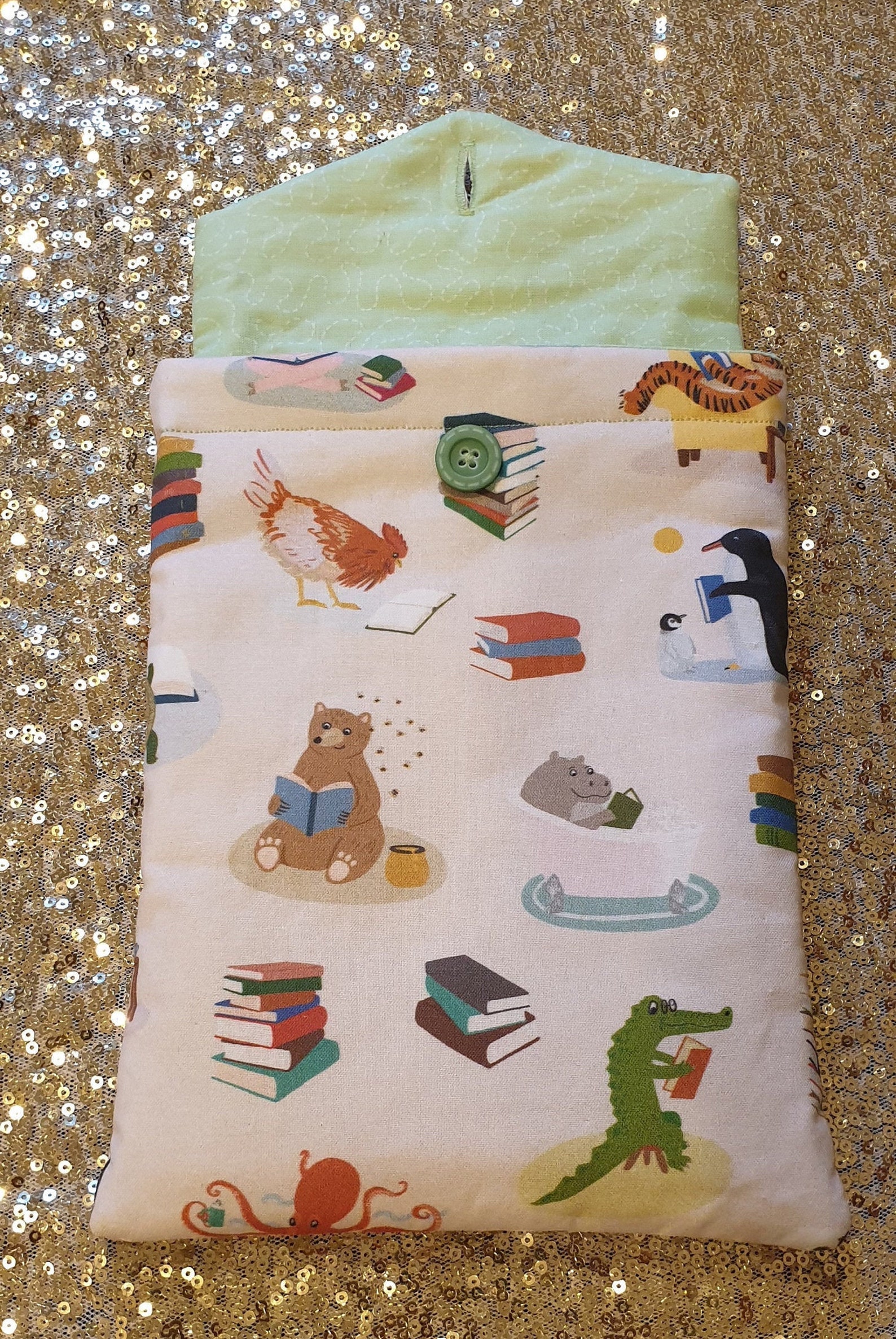 Reading Matters Protective Book Sleeve Etsy New Zealand