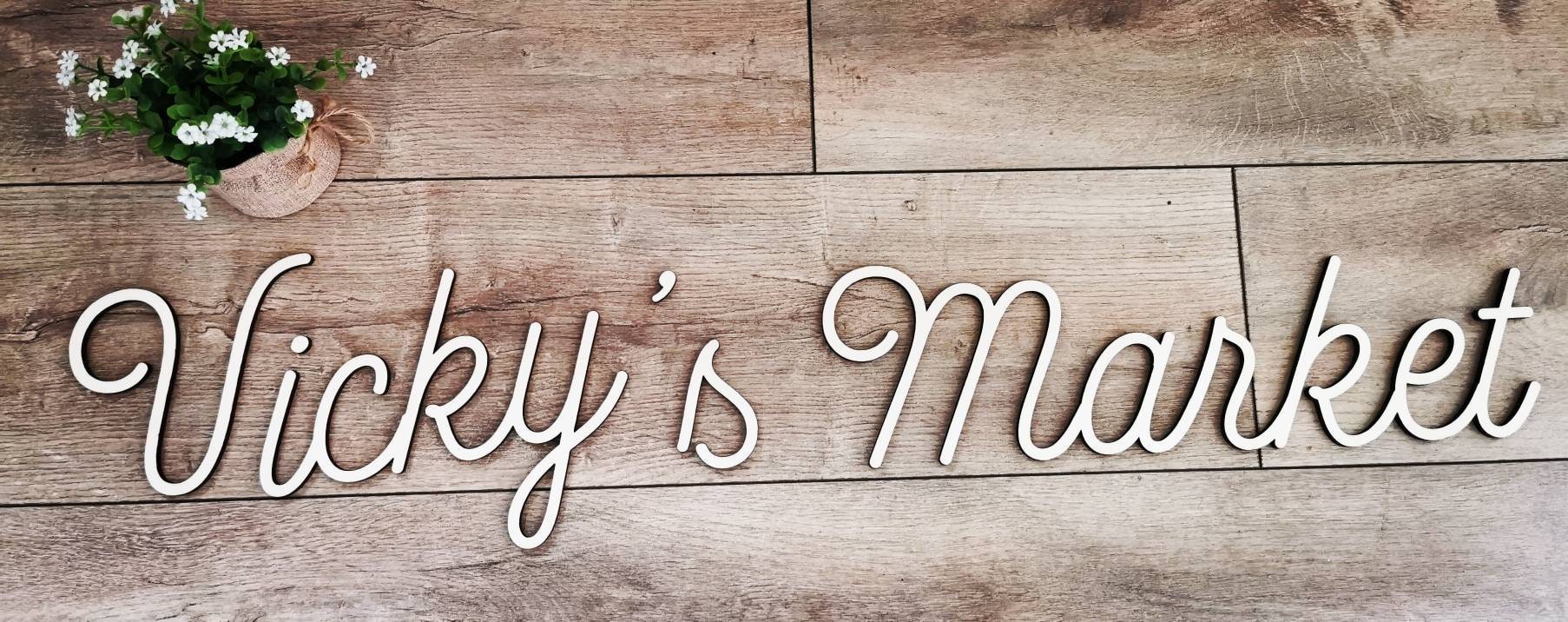 Décoration Lettrage Mural en Bois Personnalisé