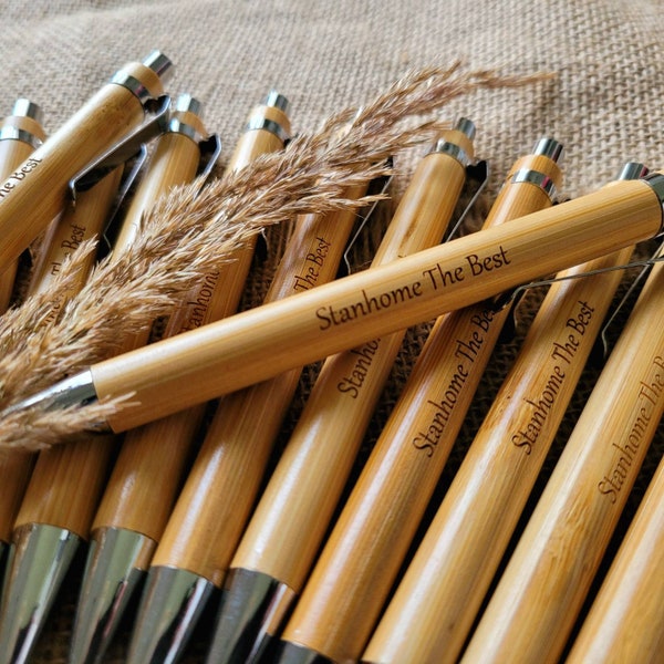 Personalized wooden bic pen