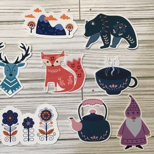 Scandinavian sticker set