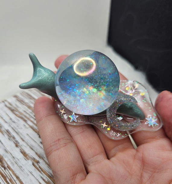 CUSTOM or Mystery Snowglobe Snail Desk Pet (READ DESCRIPTION)