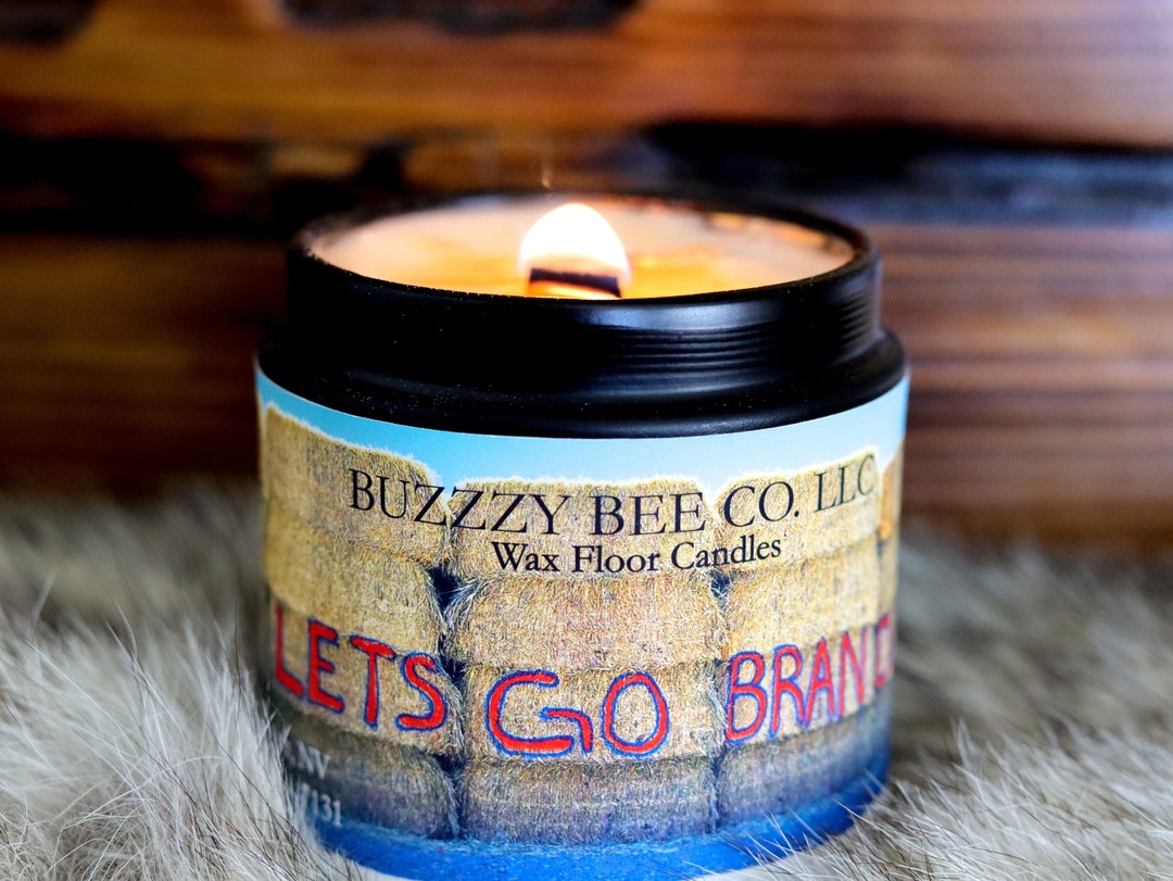 Let's Go Brandonpure Soy Wax Candle/crackling Wood Wick Candle/luxury
