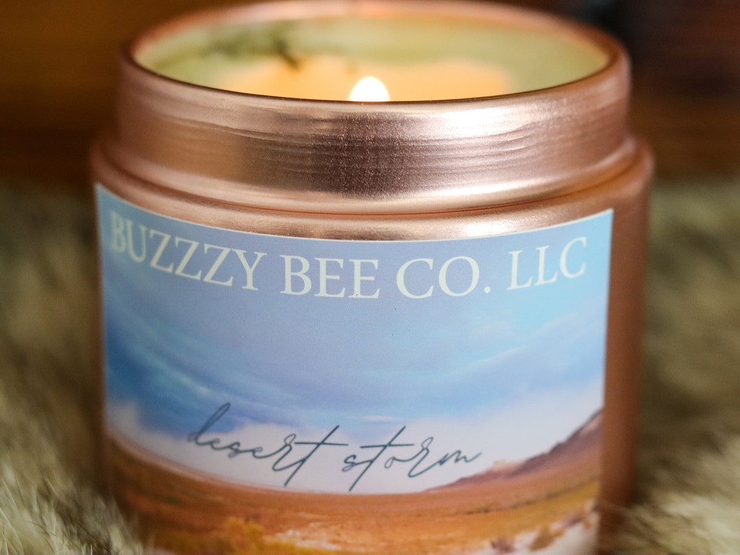 Desert Stormpure Soy Wax Candle/crackling Wood Wick Candle/luxury Hand