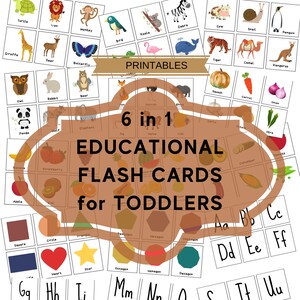 Cartes Flash imprimables pour les tout-petits Animaux, Fruits, Légumes, Formes, Chiffres, Lettres, Couleurs