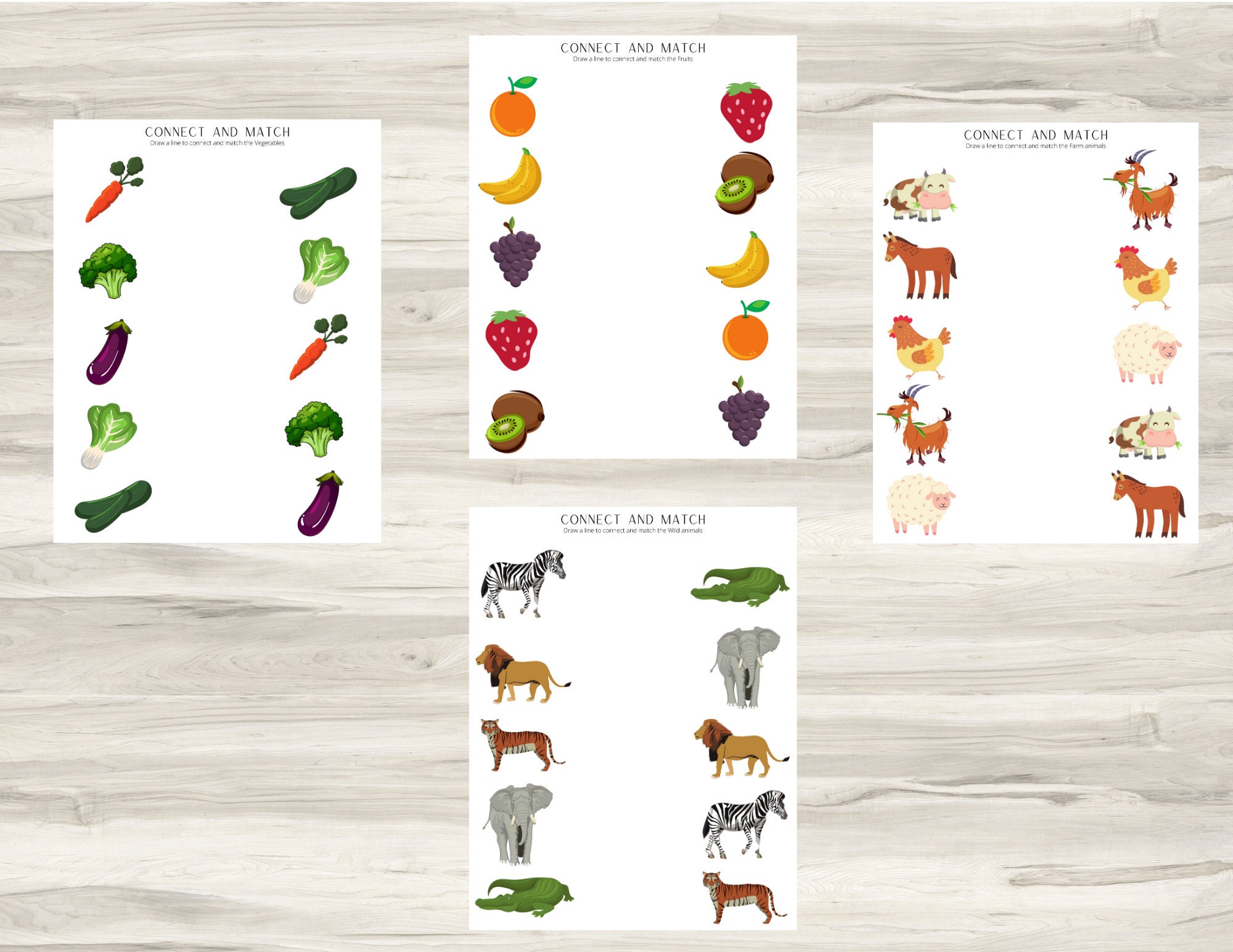 Printable Toddler Worksheets or Toddler Workbook Instant - Etsy UK