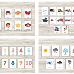 Printable Educational Flash Cards for Toddlers - Instant Download ...