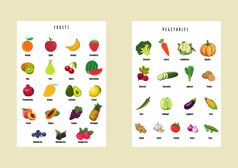 Set of 20 Educational Wall Posters 20 Homeschool Wall Posters Etsy